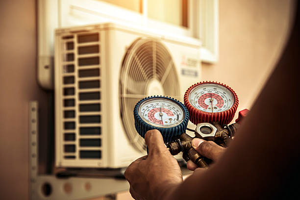 Professional Hvac Maintenance technician working in Victor, CO